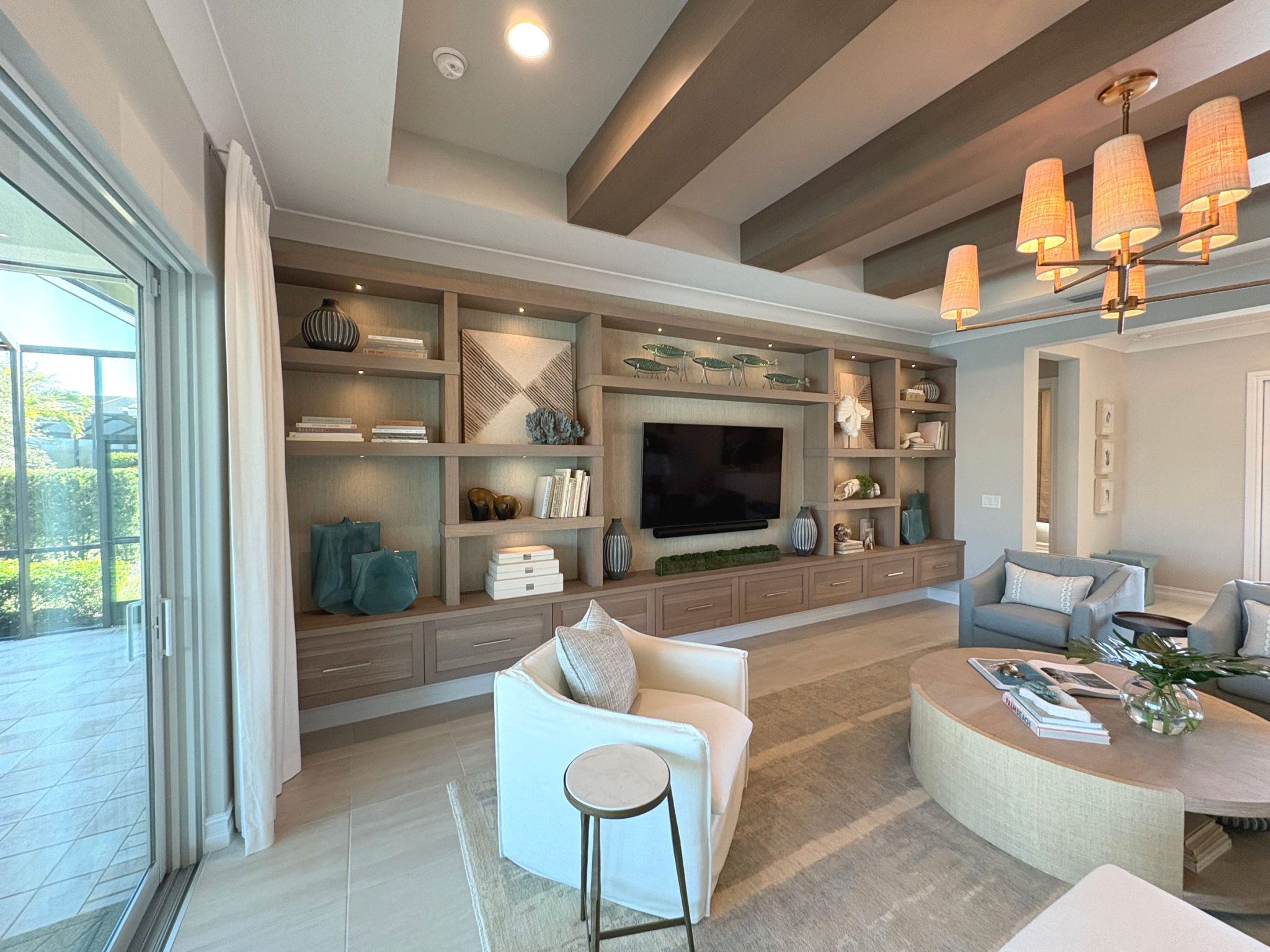 Organic Great Room Cabinetry