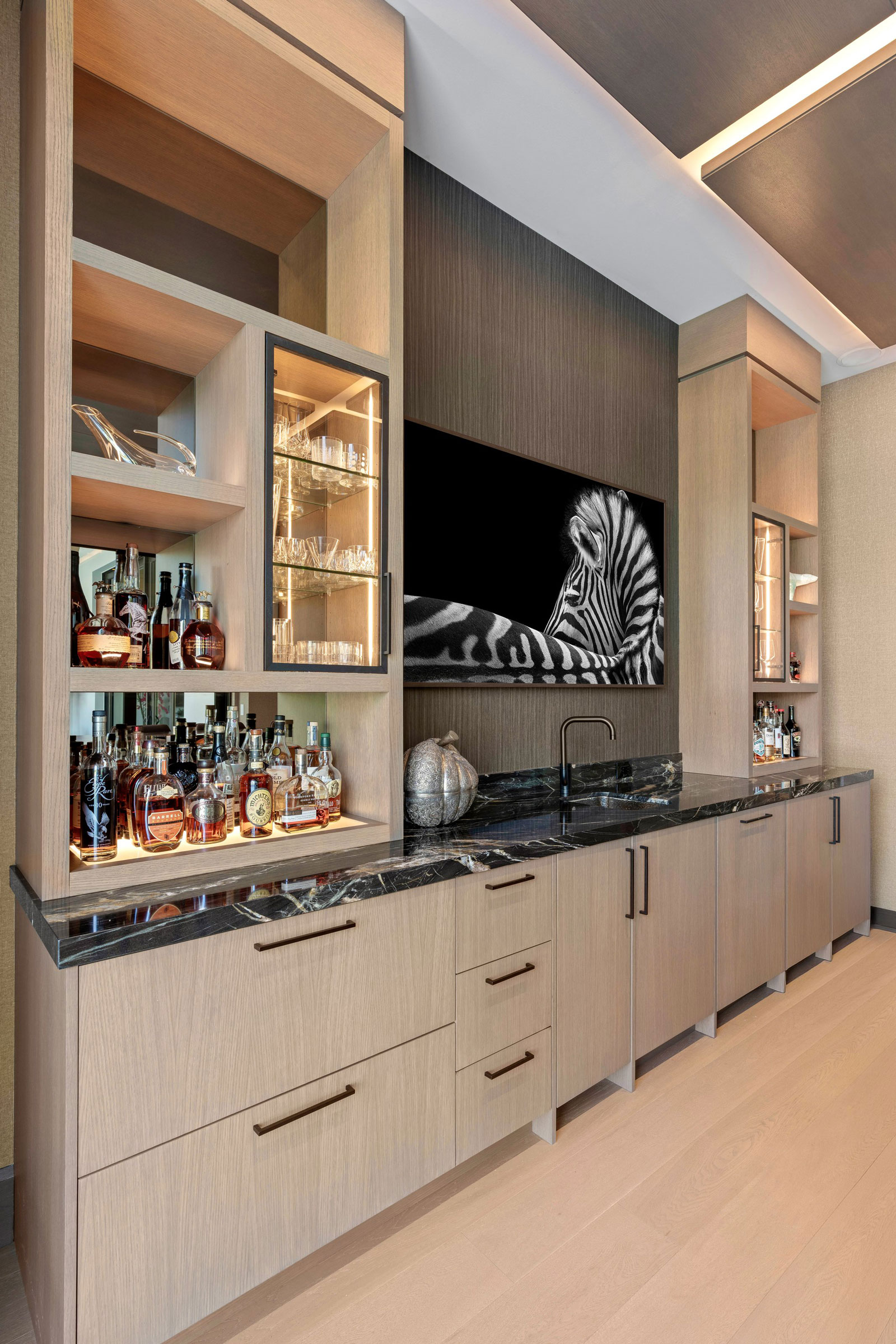 Refined Custom Home Bar