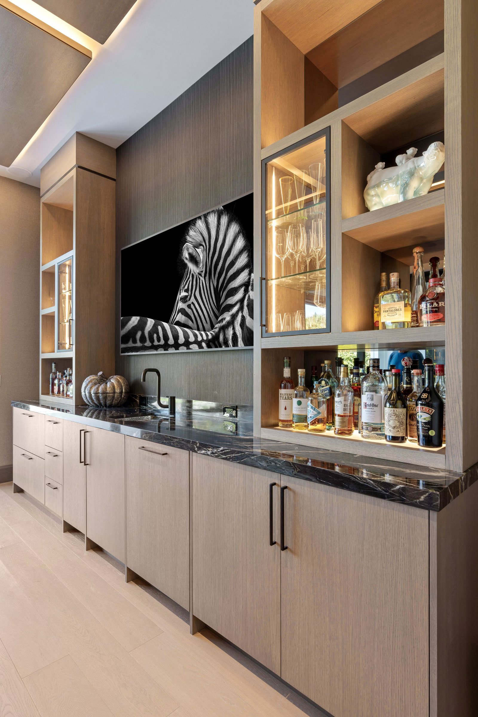 Refined Custom Home Bar