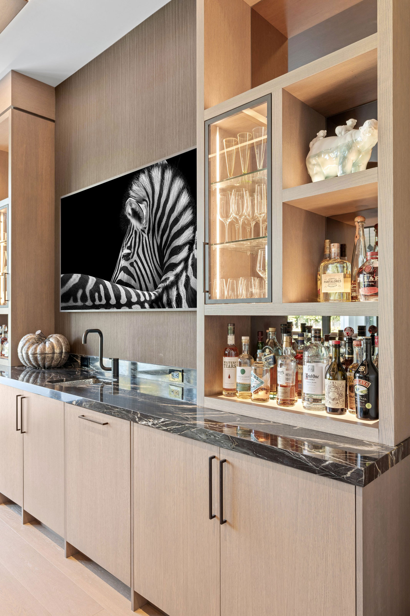 Refined Custom Home Bar
