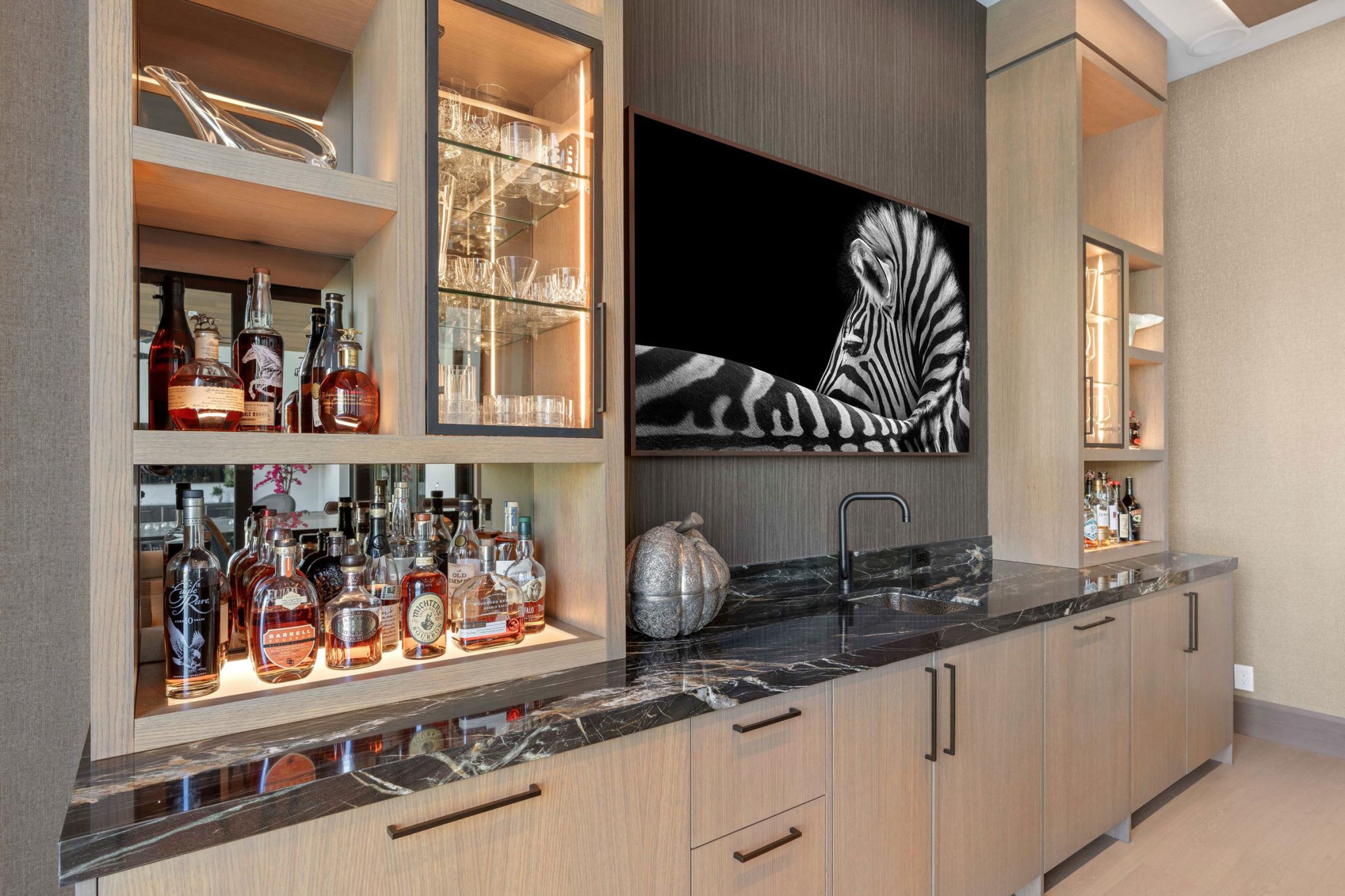 Refined Custom Home Bar