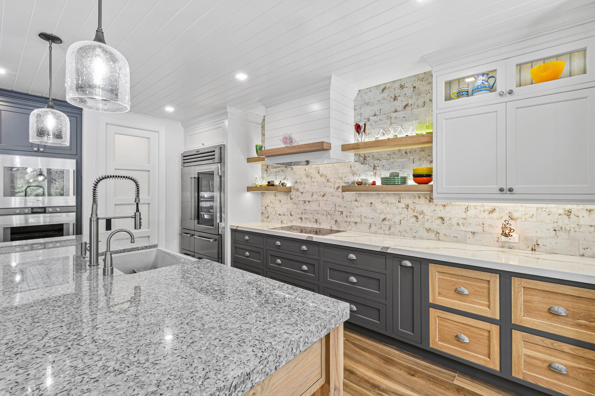 Rustic Hickory Gray Kitchen