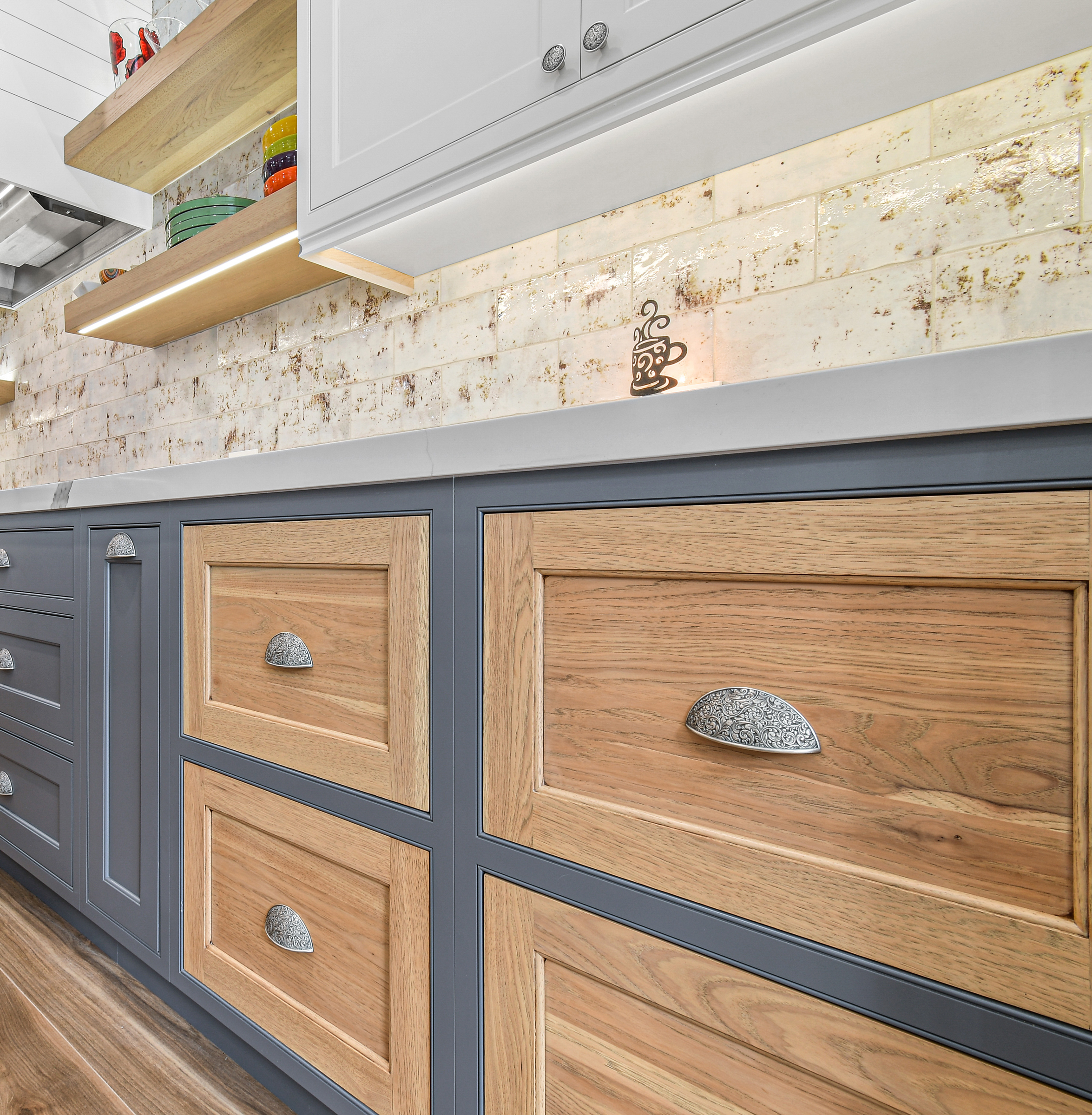 Rustic Hickory Gray Kitchen