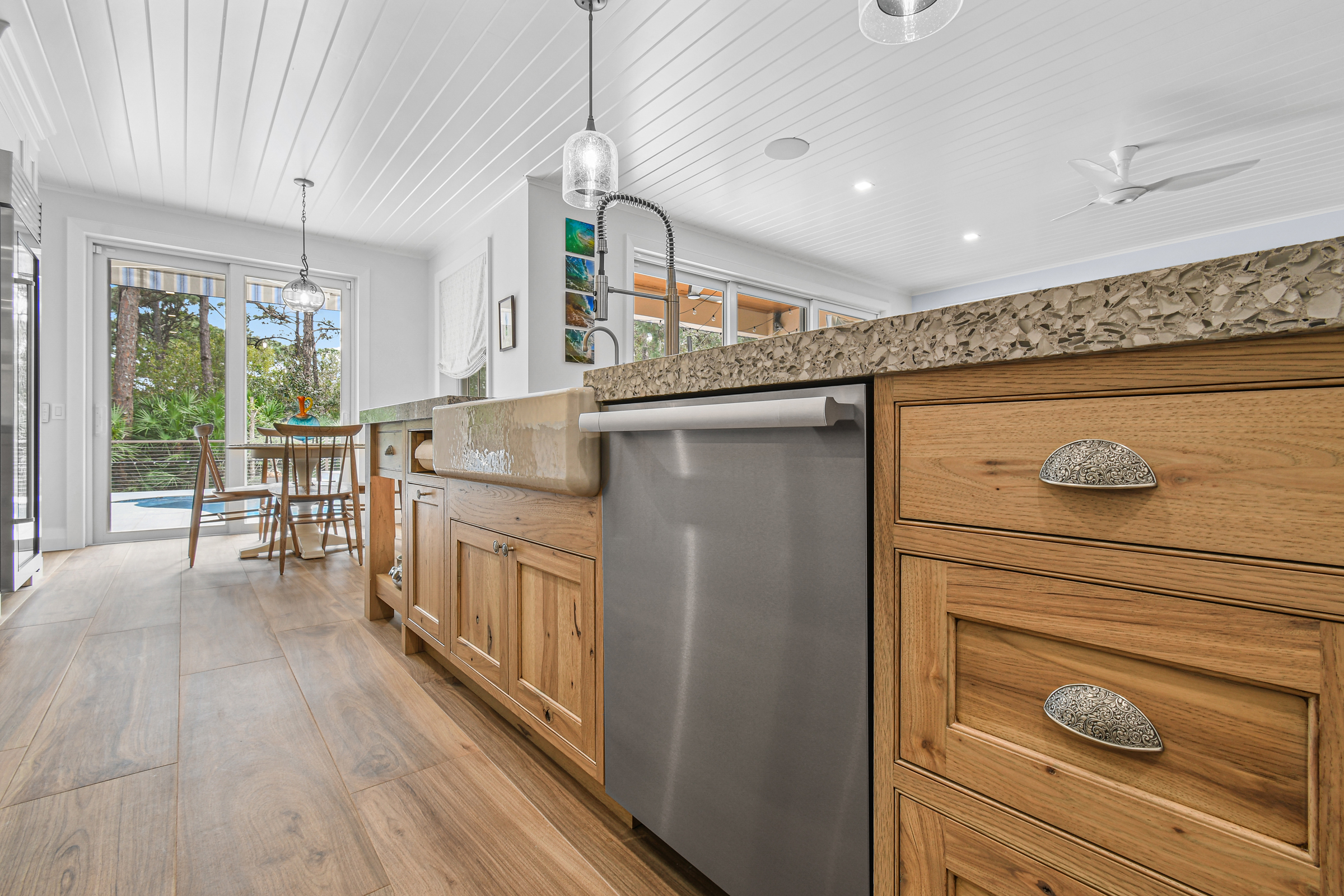 Rustic Hickory Gray Kitchen