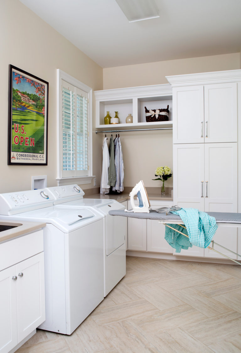 Simply White Laundry Room