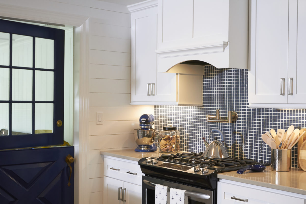 Simply White on MDF with a Rustic Style Island