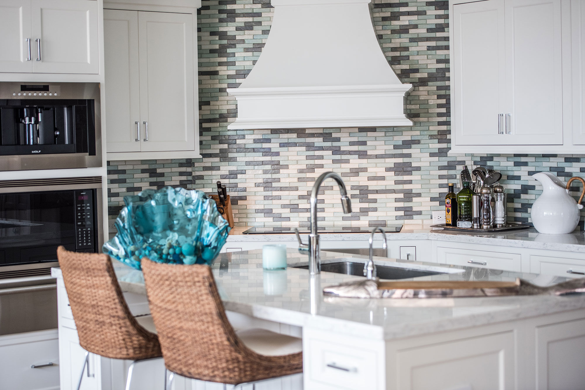 Small Painted White Kitchen