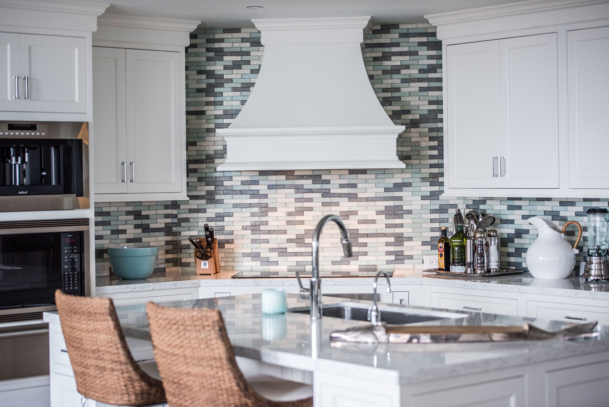Small Painted White Kitchen