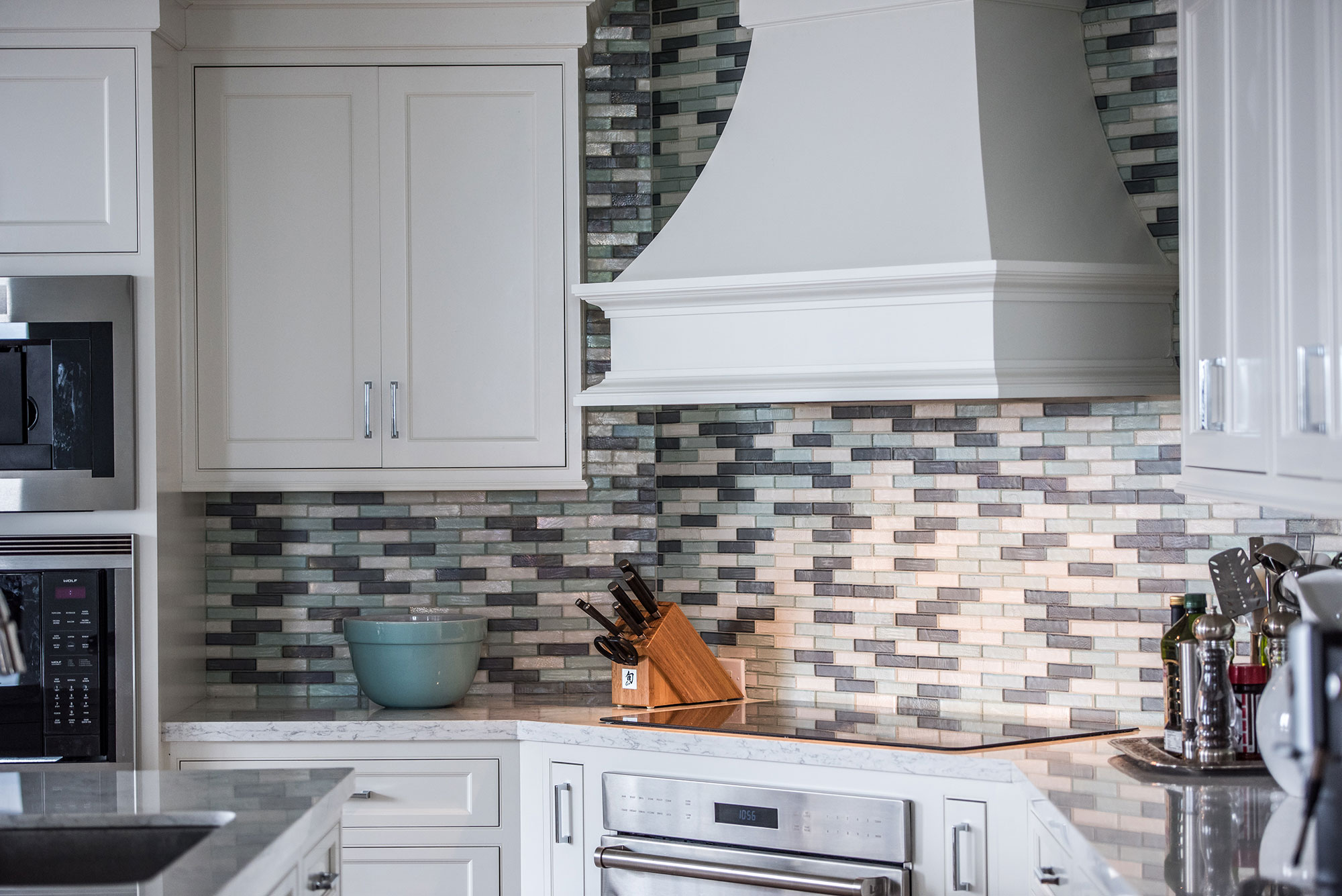 Small Painted White Kitchen