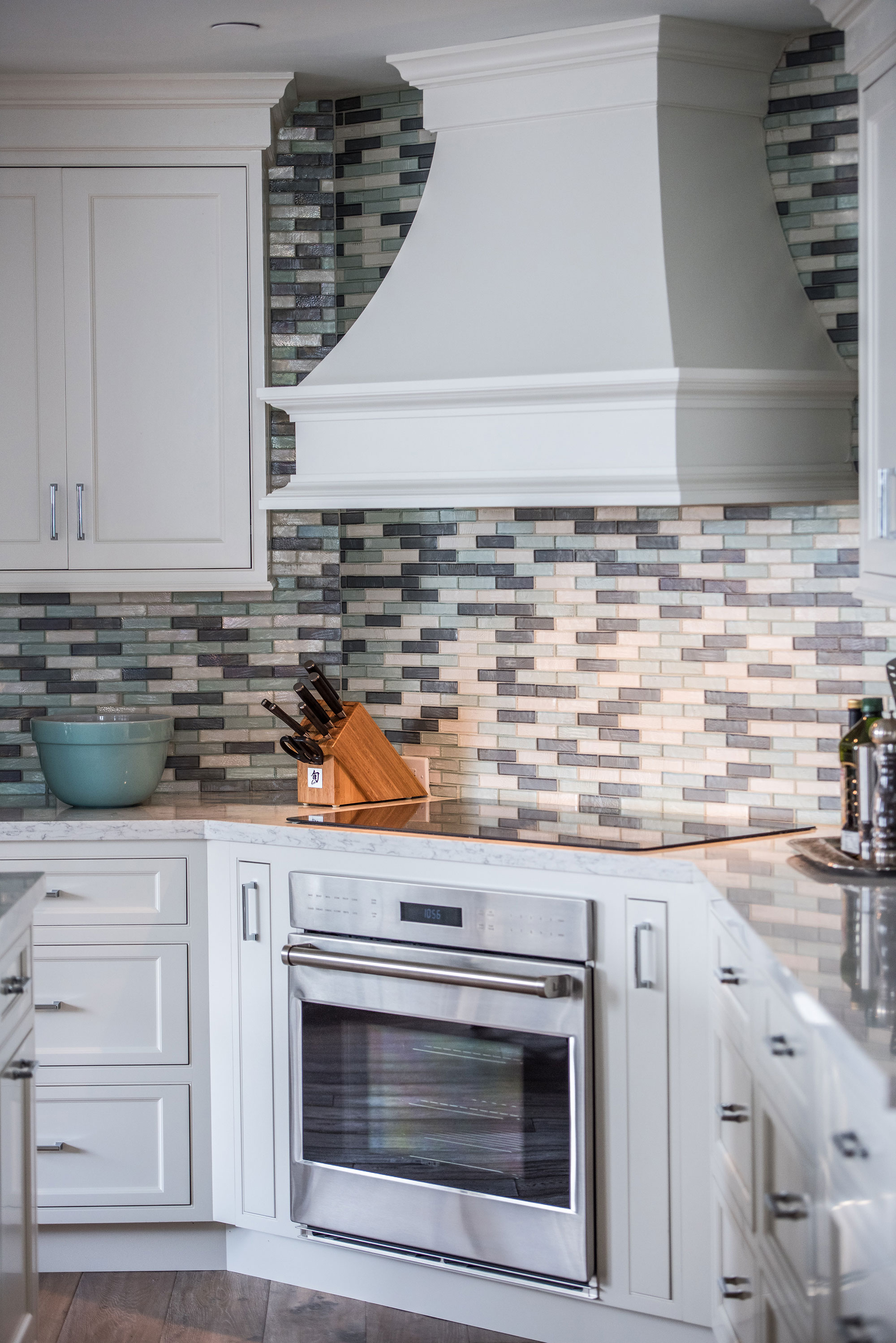 Small Painted White Kitchen