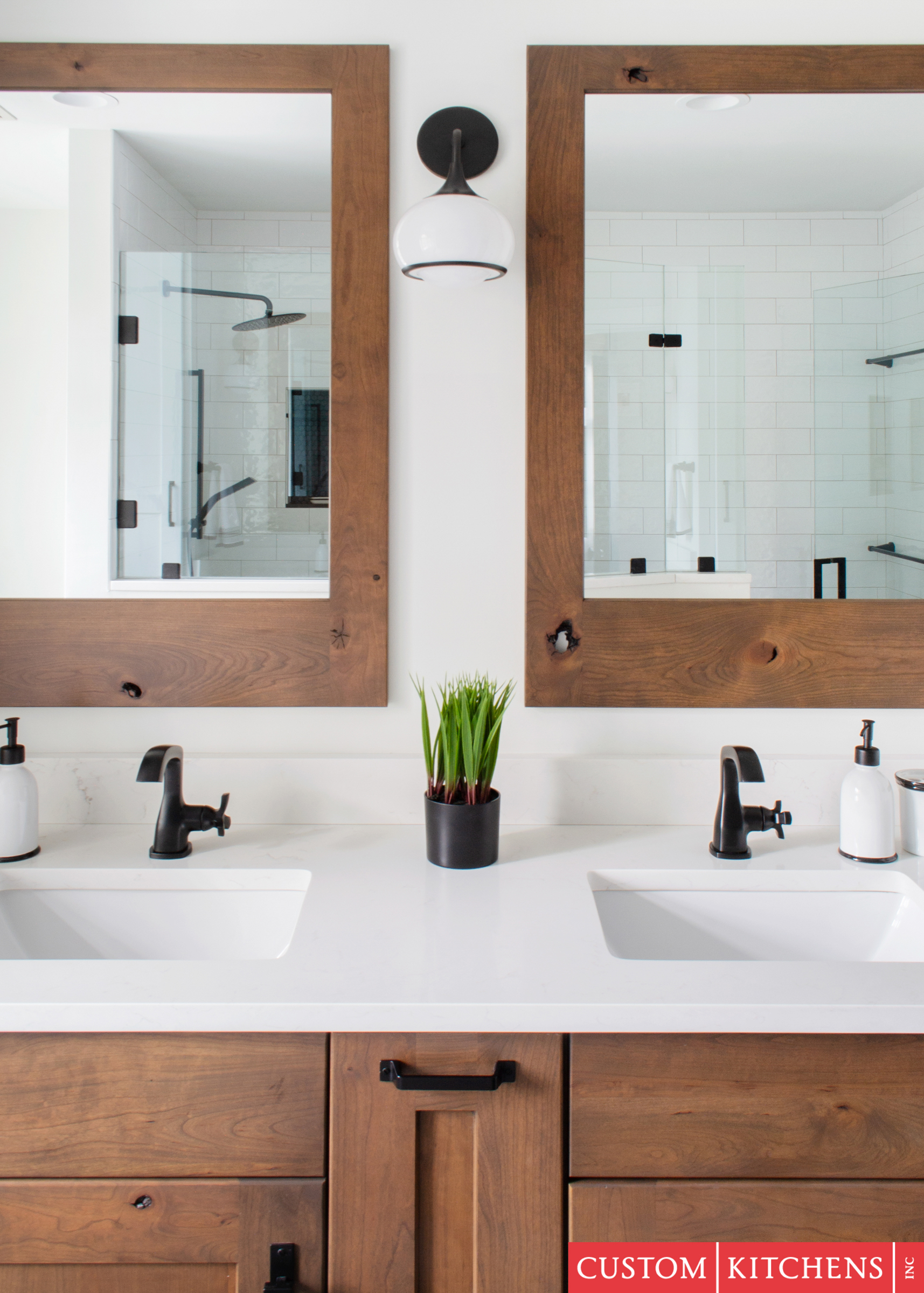 Timeless Rustic Cherry Bathroom