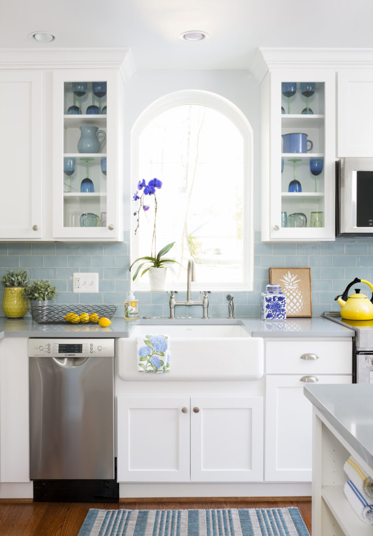 Tiny Simply White Kitchen
