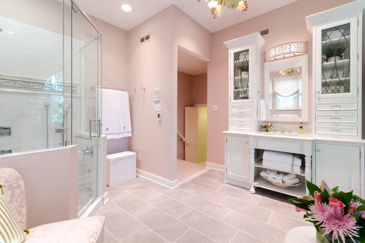 Traditional Cotton White Bathroom Cabinets