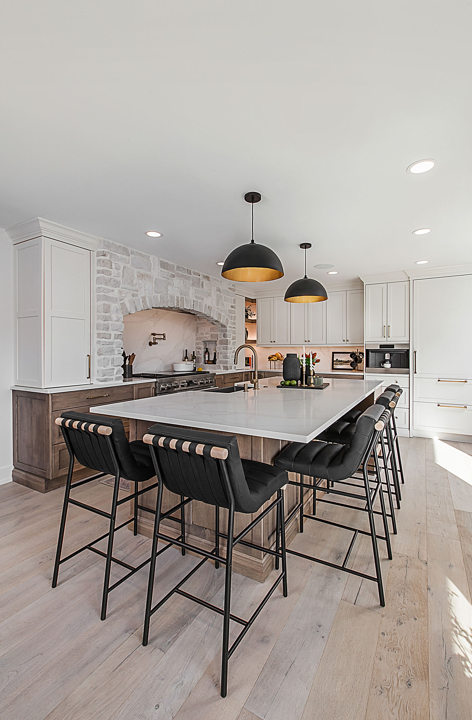 Transitional Acorn Alabaster Kitchen
