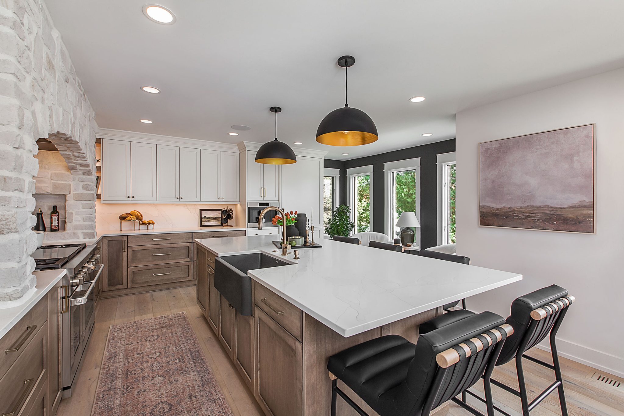 Transitional Acorn Alabaster Kitchen