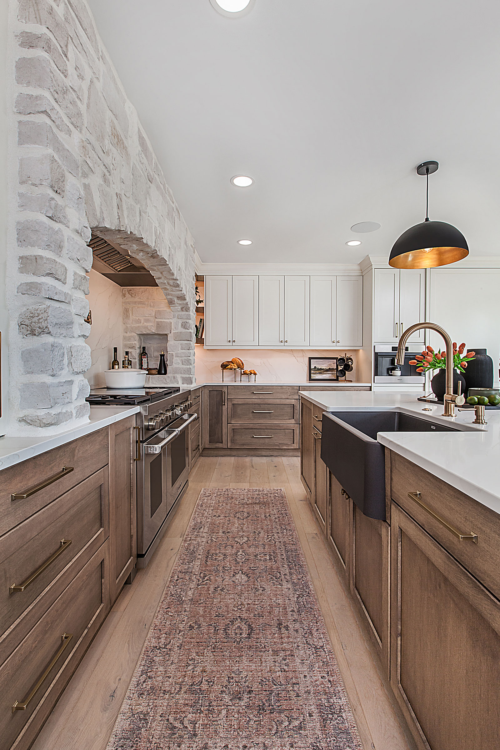 Transitional Acorn Alabaster Kitchen