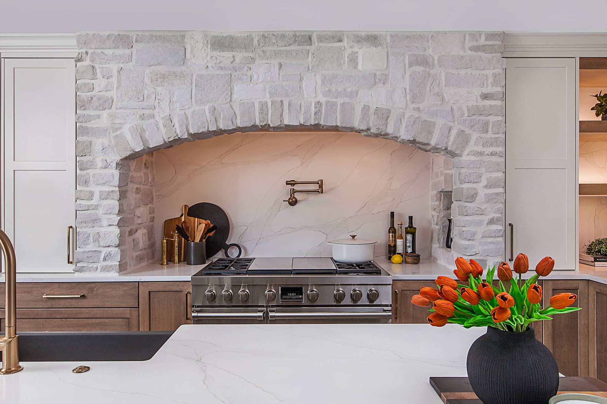 Transitional Acorn Alabaster Kitchen