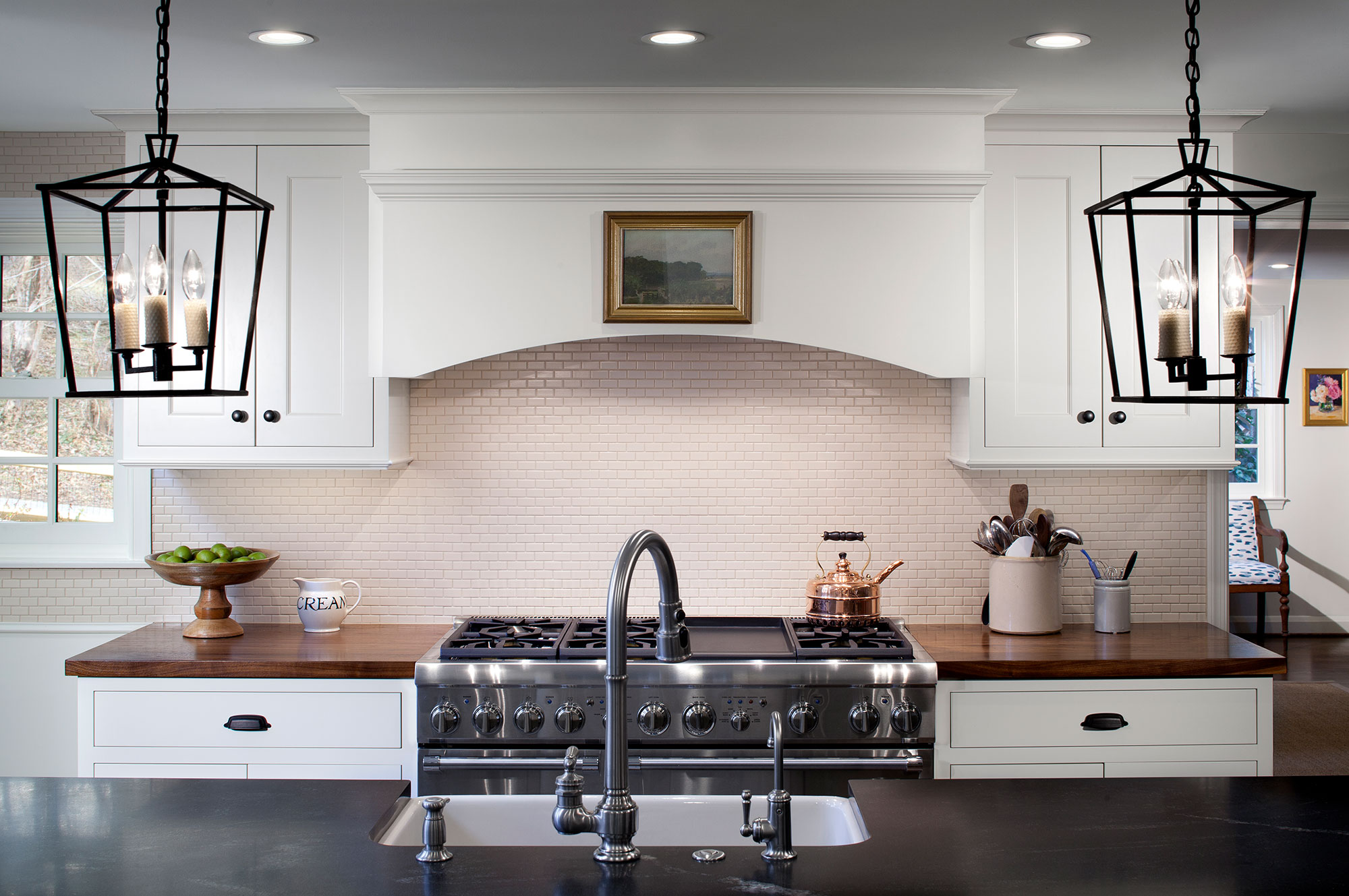 Two Tone Painted Shaker Kitchen