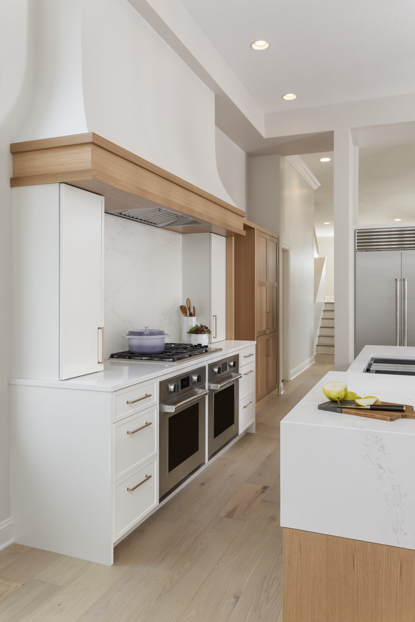 White Rift Cut White Oak Custom Kitchen