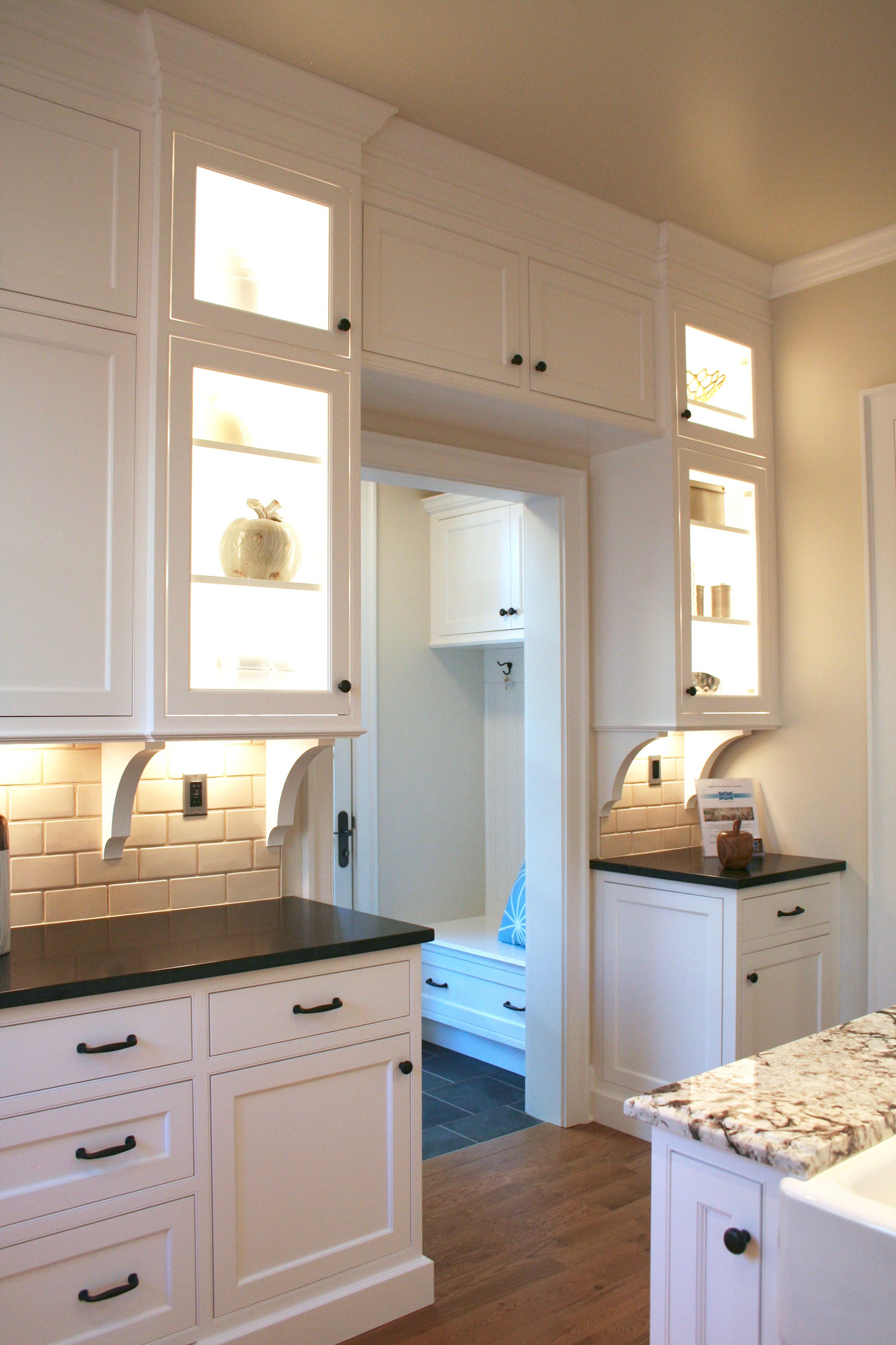 White Shaker Style Farmhouse Kitchen