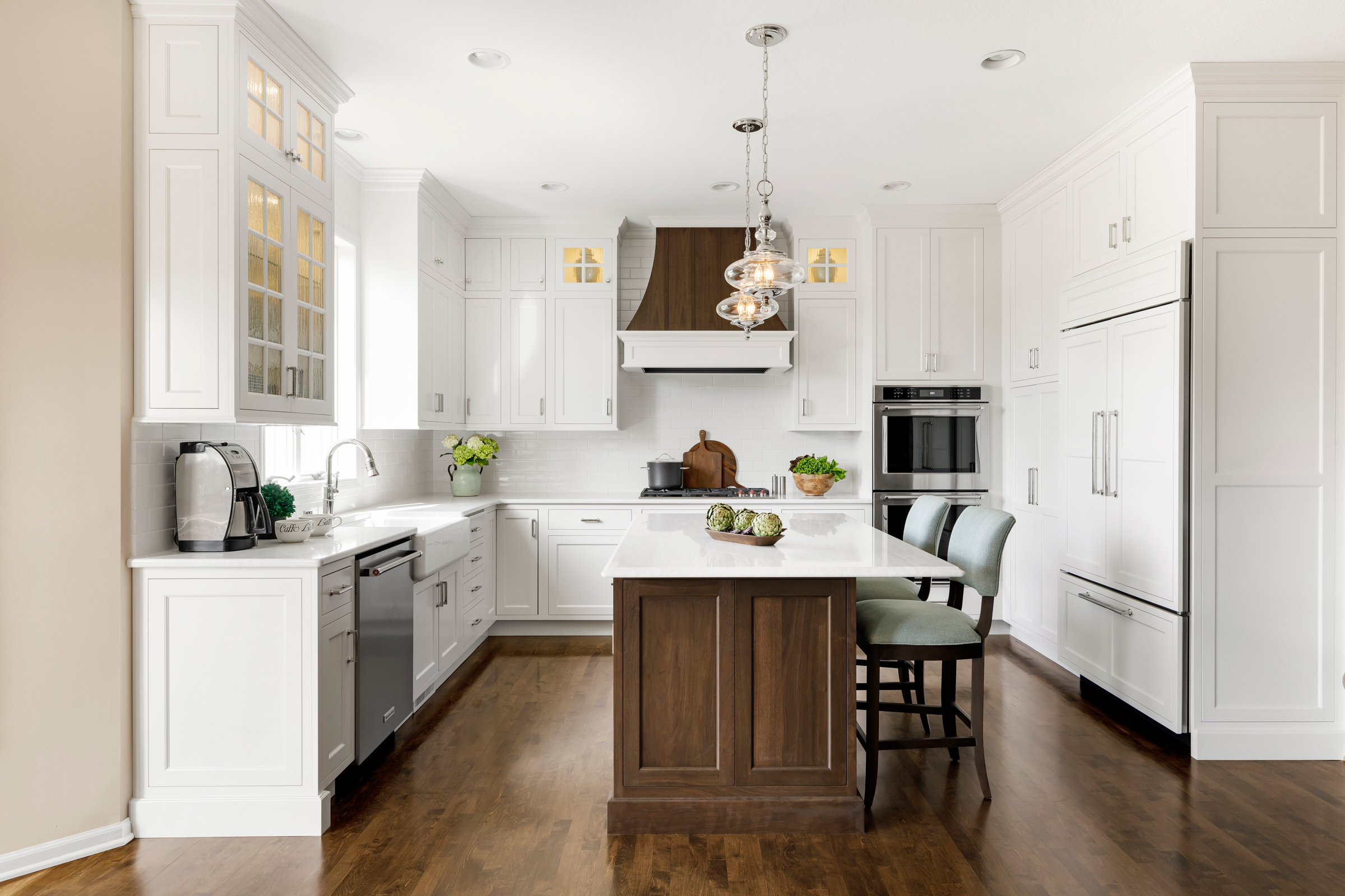 White Walnut Traditional Kitchen