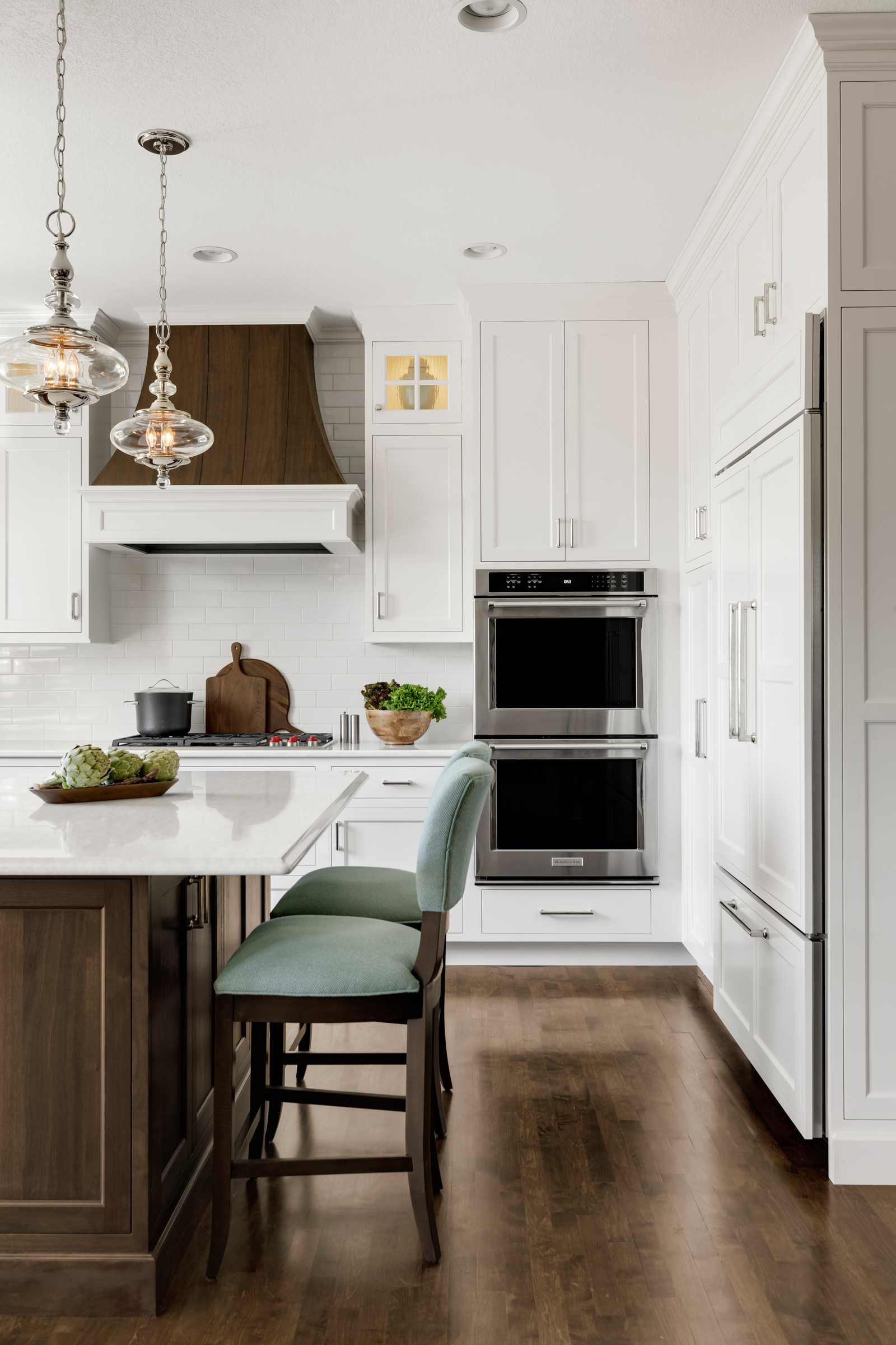 White Walnut Traditional Kitchen