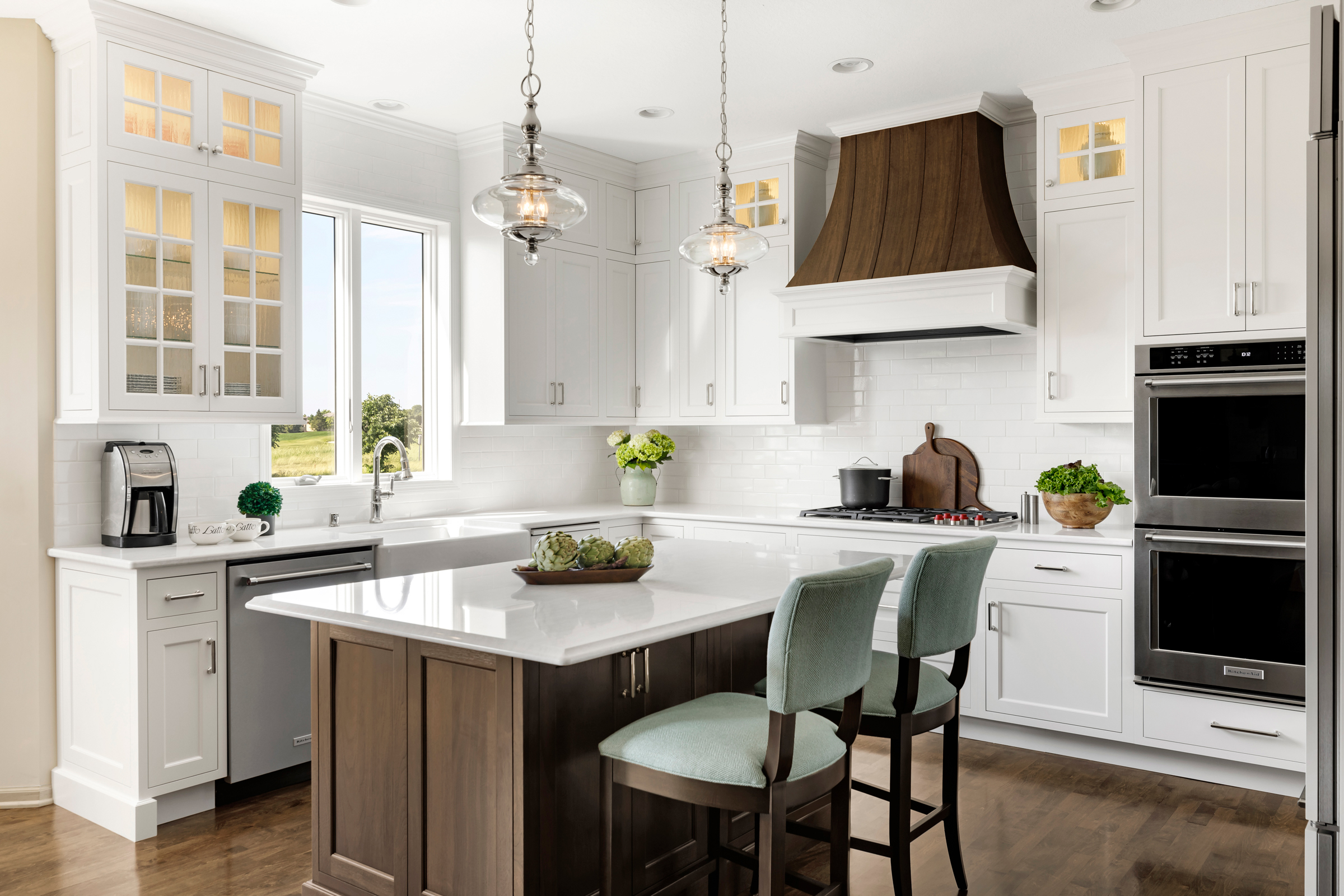 White Walnut Traditional Kitchen