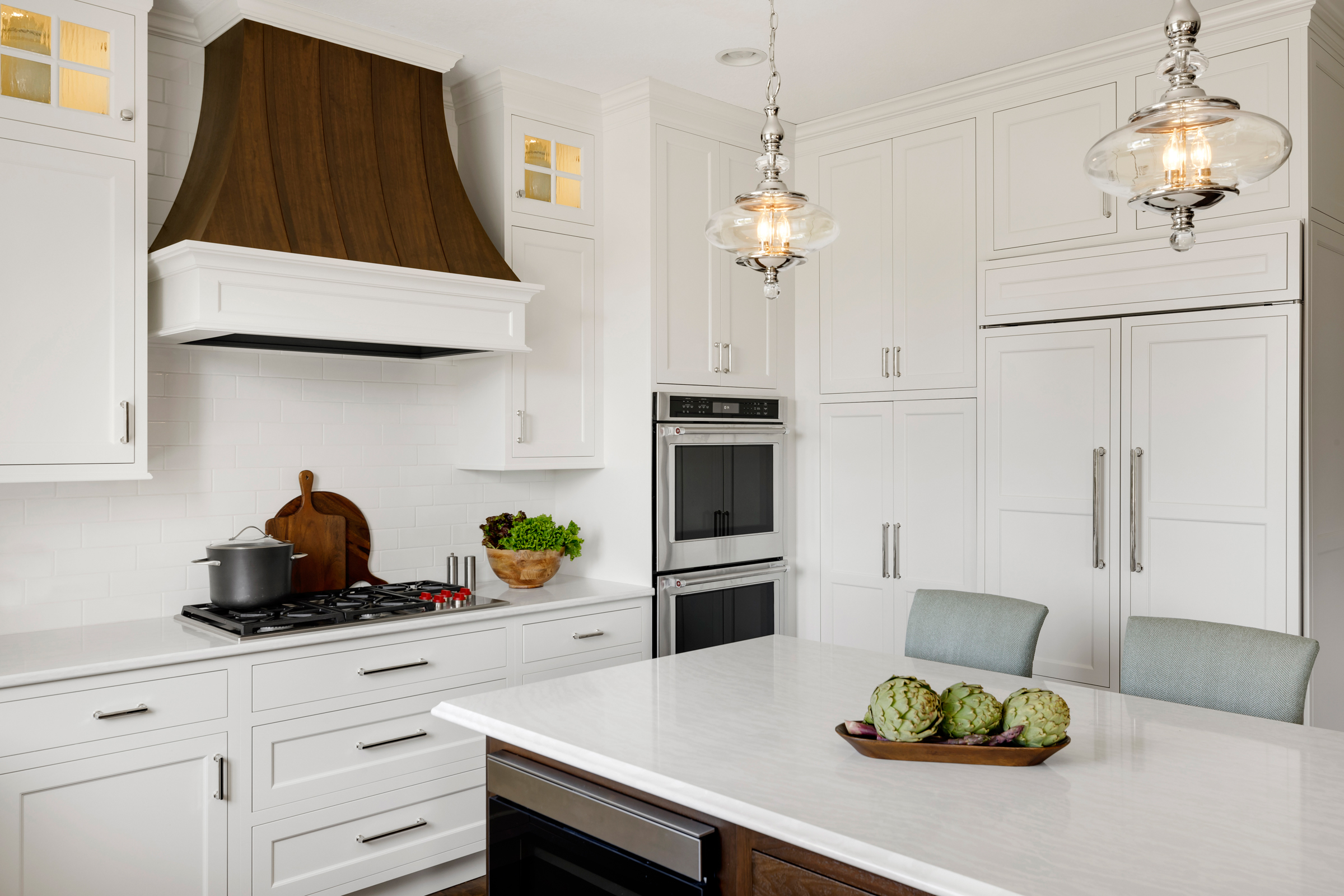 White Walnut Traditional Kitchen